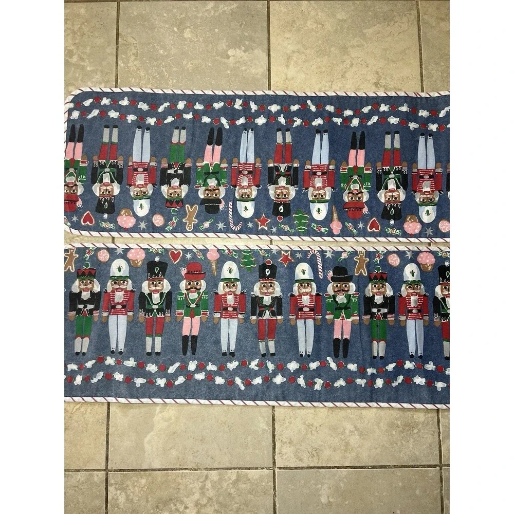 Vintage NUTCRACKERS Christmas Table Runner  13